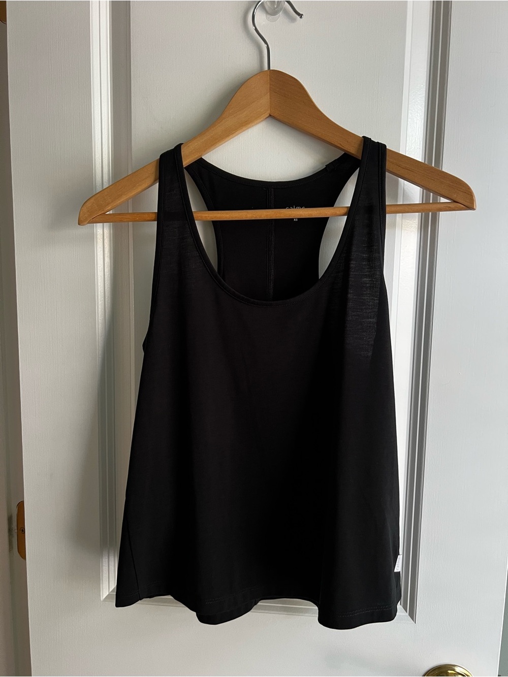 Calme by Johnny Was Black Racerback Tank Top NWOT Size XS